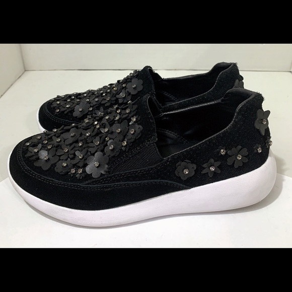 Zara leather Floral slip on sneakers size 7 - Picture 4 of 8